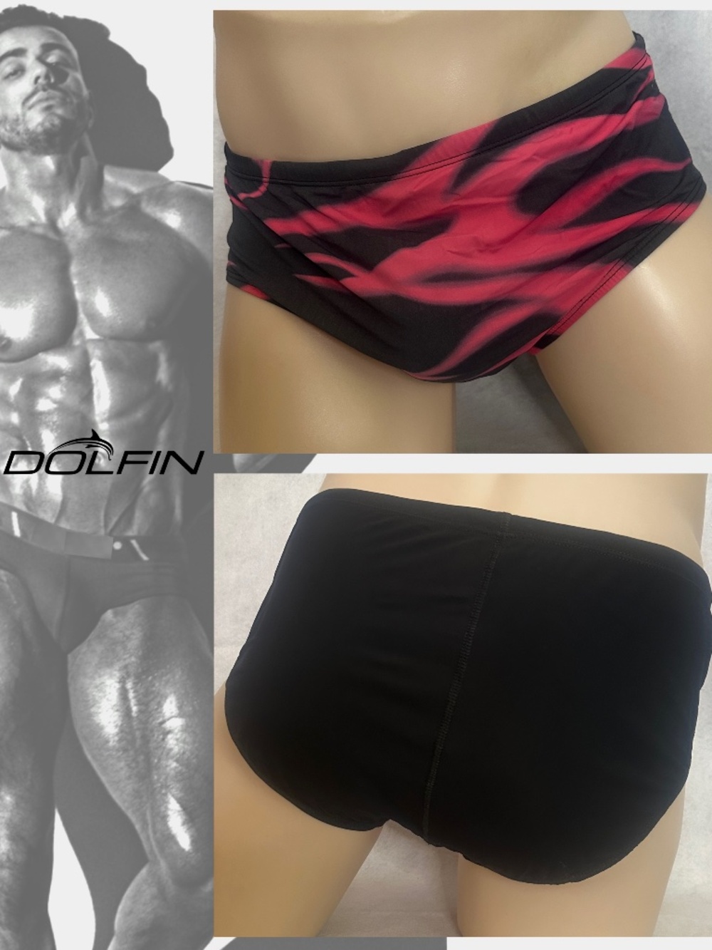 Dolfin Swimsuit 34-40" waist Gently worn Nylon/spandex No size or fabric tags